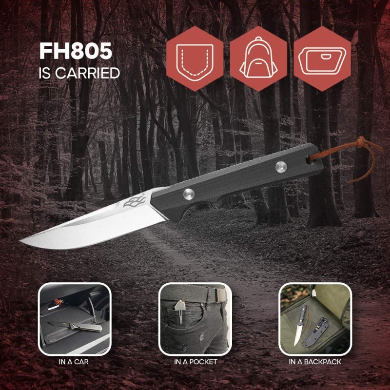 Peilis Ganzo FH805-BK (juodas)