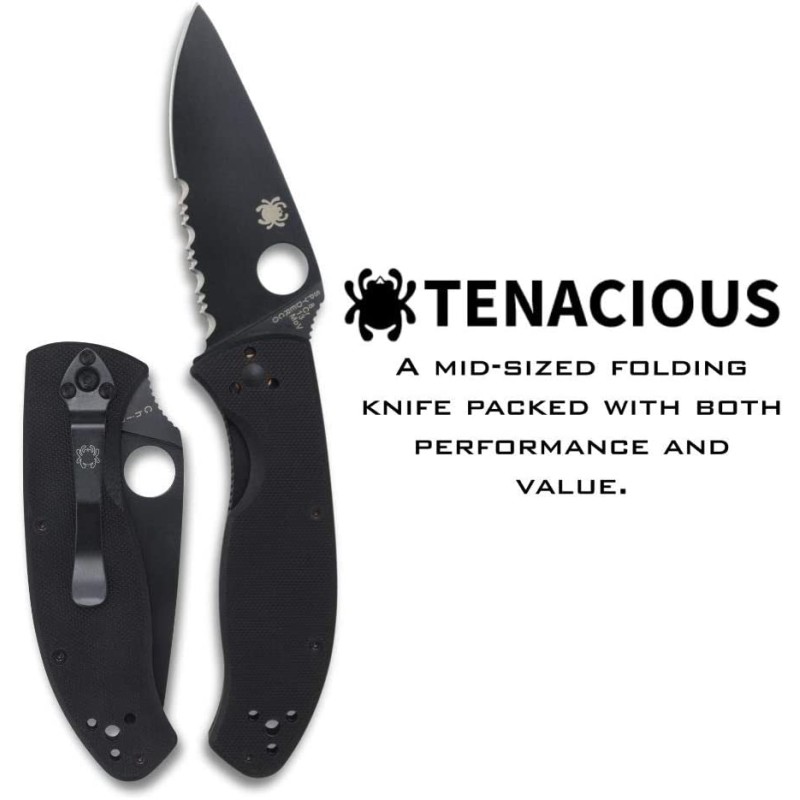 Peilis Spyderco Tenacious C122GBBK