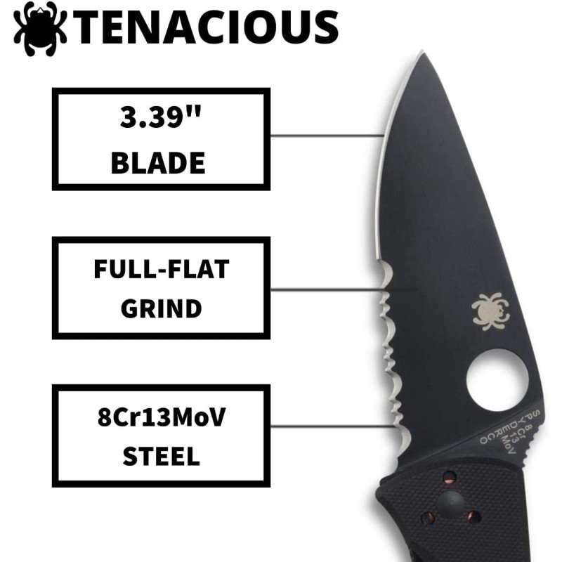 Peilis Spyderco Tenacious C122GBBK