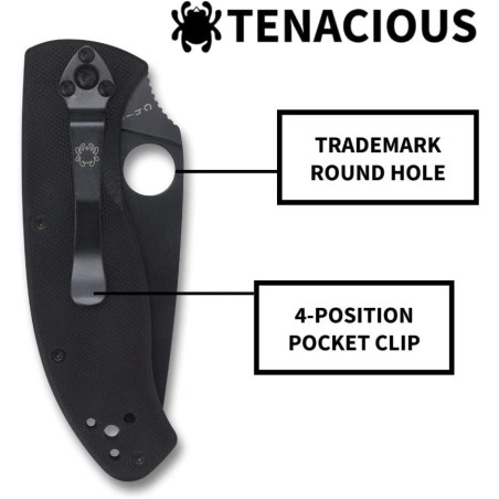 Peilis Spyderco Tenacious C122GBBK